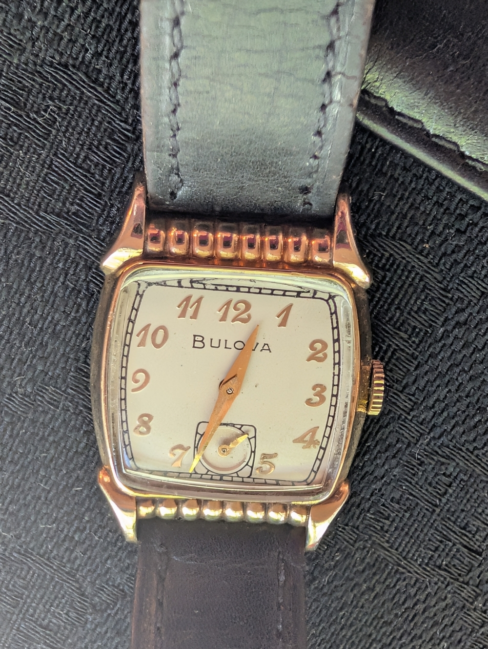 Vintage 1948 Bulova 10K Rose Gold Filled Watch Works Great!! Newly Serviced - Picture 5 of 14